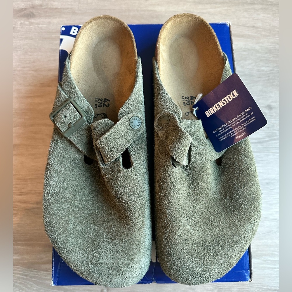 Birkenstock Boston BS Modern Suede Thyme